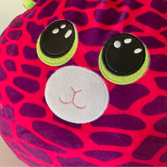 Large Gilbert the Pink Giraffe Squish a Boo Ty Plush - Picture 6 of 7